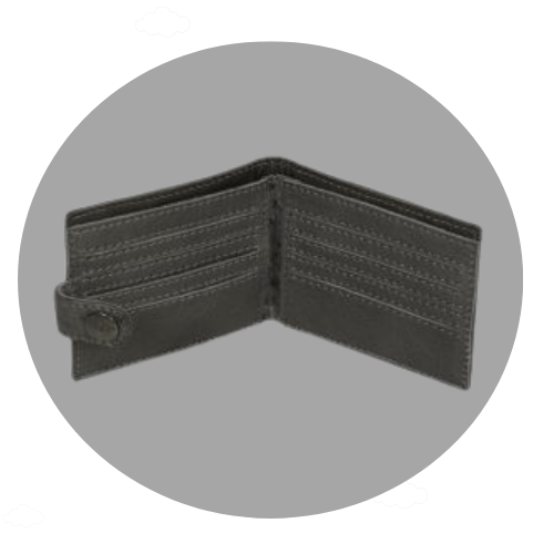 lux leather wallet icon category